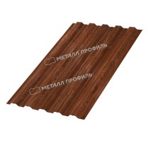 Профнастил кровельный НС-35x1000 ECOSTEEL двусторонний 0.5 Мореный Дуб