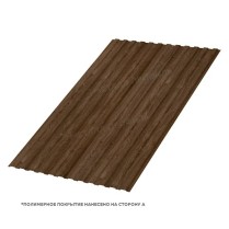 Профнастил стеновой МП-10x1100 ECOSTEEL матовый 0.5 Мореный Дуб