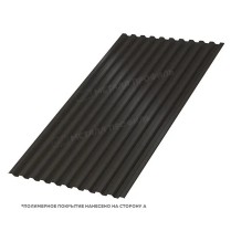 Профнастил стеновой C-21х1000 VALORI 0.5 Dark Brown (Тёмно-коричневый)