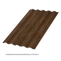 Профнастил стеновой НС-35x1000 ECOSTEEL матовый 0.5 Мореный Дуб