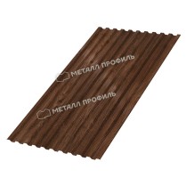 Профнастил стеновой C-21х1000 ECOSTEEL 0.5 Мореный Дуб