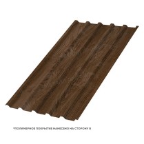 Профнастил кровельный МП-35x1035 ECOSTEEL двусторонний 0.5 Мореный Дуб